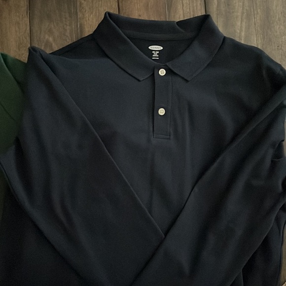 New Lot of Four Long Sleeved Boys Polo Style Shirts Size XXL Grey Green Red Navy - Picture 4 of 5